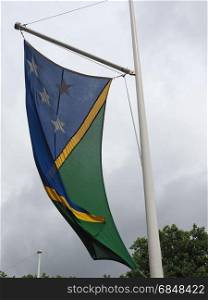 Solomon Island Flag of Solomon Islands. the Solomon Island national flag of Solomon Islands, Oceania