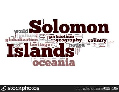 Solomon Islands word cloud