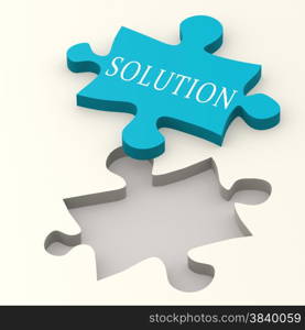 Solution blue puzzle