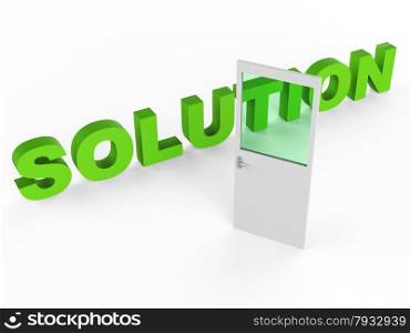 Solution Door Showing Doors Solving And Goal