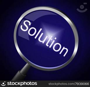 Solution Magnifier Showing Magnifying Success And Magnification
