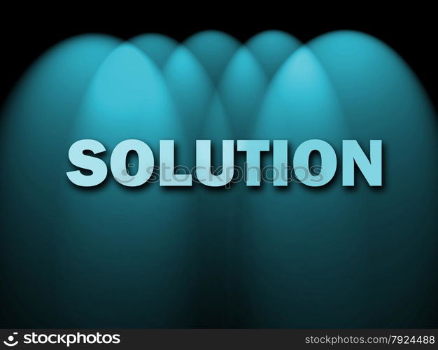 Solution Words Showing Achievement Resolution Solving And Solved