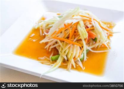 Somtum ,Thai spicy papaya salad