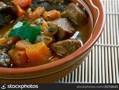 Sonofabitch beef stew - cowboy dish of the American West.