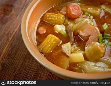 Sopa de Mondongo - dish is from Latin America and the Caribbean.