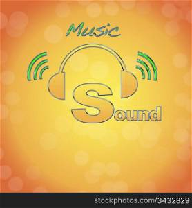 Sound, music logo.