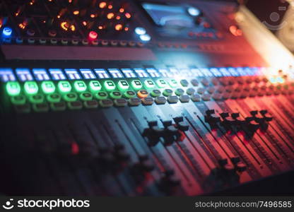 Sound panel for working in the studio and on TV projects