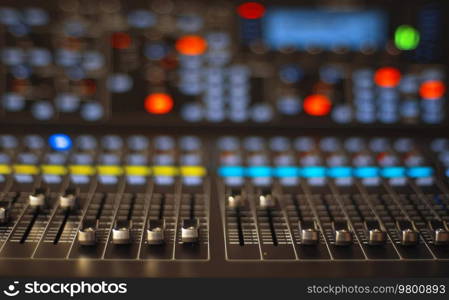 Sound panel for working in the studio and on TV projects