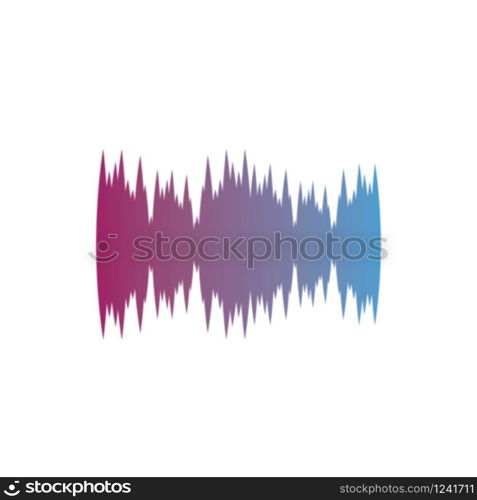 sound wave ilustration logo vector icon template