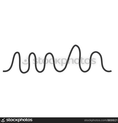 sound wave music logo vector template