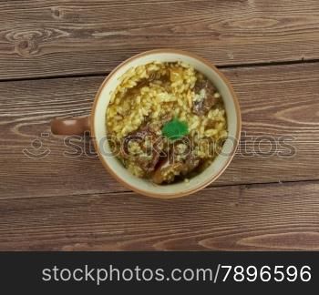 Soupe Courte - French thick soup of lamb