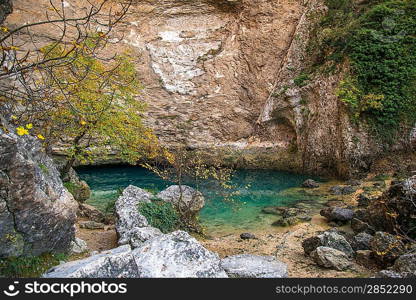 Source in Fontaine-de-Vaucluse, France