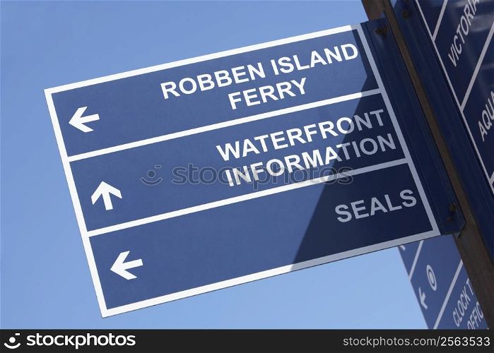 South Africa,Cape Town,Victoria And Albert Waterfront Sign