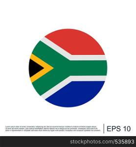 South Africa Flag Icon Template