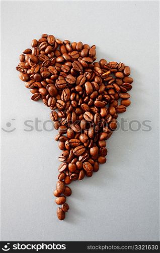 South America mde out of beans