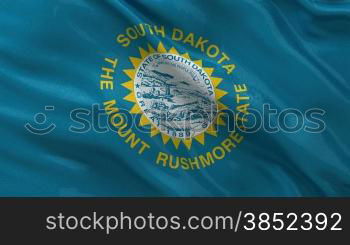 South Dakota Bundesstaat Flagge Endlosschleife
