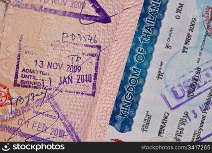 South east asia stamps and thailand visa