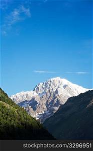 South face of Mont Blanc, Valle d&acute;Aosta, Italy.