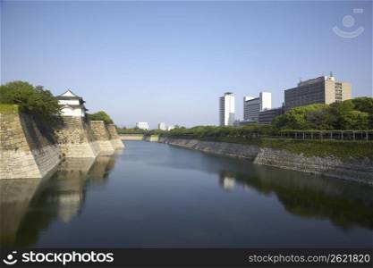 South outer moat in Osaka Castle