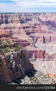 South rim of Grand Canyon in Arizona USA