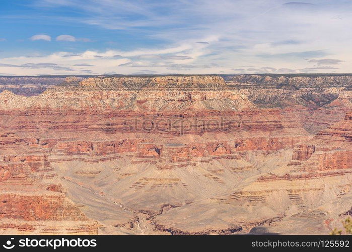 South rim of Grand Canyon in Arizona USA