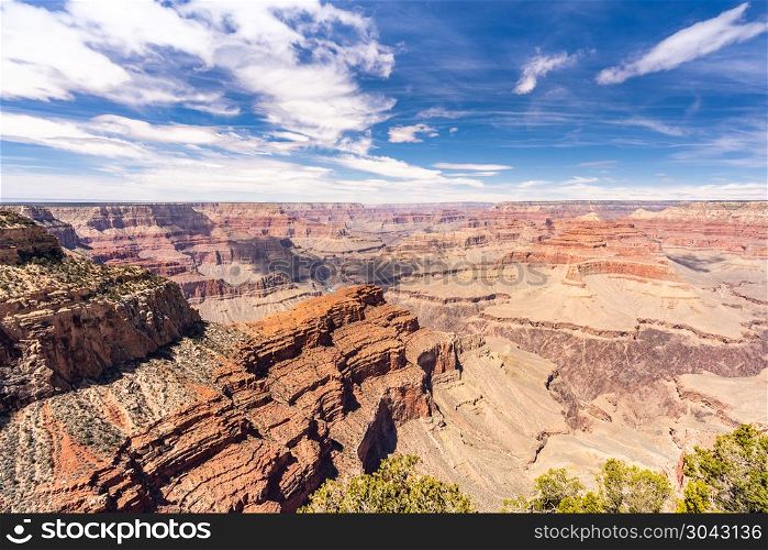 South rim of Grand Canyon. South rim of Grand Canyon in Arizona USA