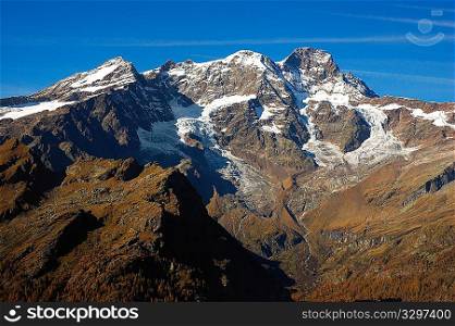 South side of Monte Rosa massif, west Alps, Italy.