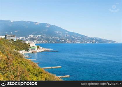 Southern Coast of Crimea - view of Yalta city from Livadia district