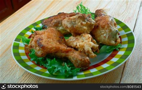 Southern Fried Chicken.a British-based fast food chain.Cuisine of the Southern United States