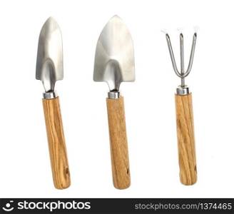 Souvenir garden tools. Studio Photo. Souvenir garden tools