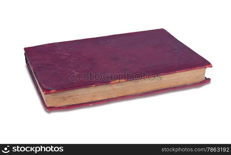 Soviet Encyclopedia old isolated on white with clipping path