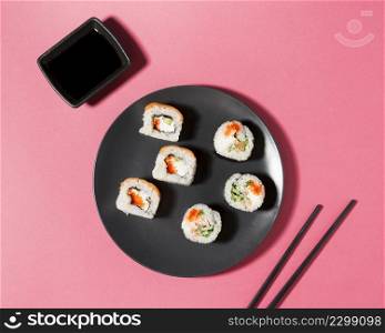 soy sauce sushi rolls