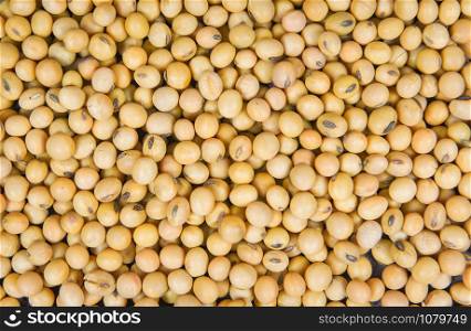 Soybean texture background / dry soy beans agricultural products
