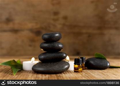 spa arrangement with stones candle. Resolution and high quality beautiful photo. spa arrangement with stones candle. High quality beautiful photo concept
