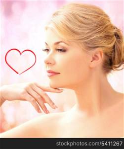 spa, beauty and health concept - beautiful woman in spa salon