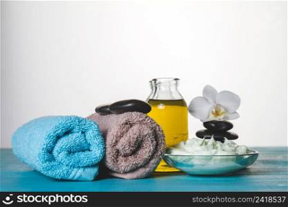 spa composition with creme oil