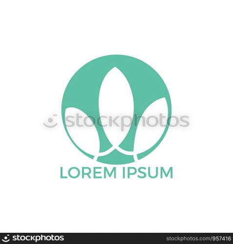 Spa logo lotus wellness salon and business spa logo. Business spa logo massage healthy design template concept.