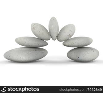 Spa Stones Representing Perfect Balance And Balancing