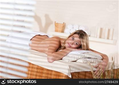 Spa - Young woman at wellness massage treatment therapy