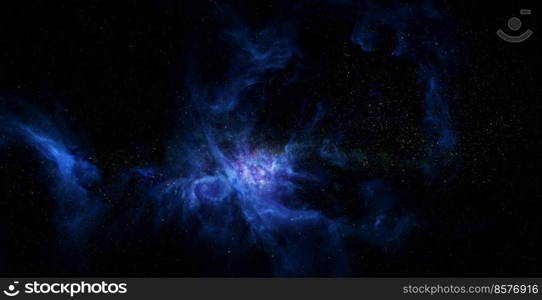 Space and glowing nebula background. Elements of this image furnished by NASA.