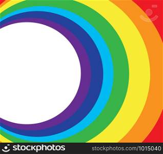 space and rainbow circle background