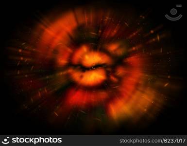 Space galaxy background with stars dust explosion