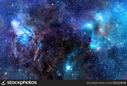 space nebula. starry background of stars and nebulas in deep outer space