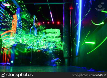 space ship interior science fiction abstract background