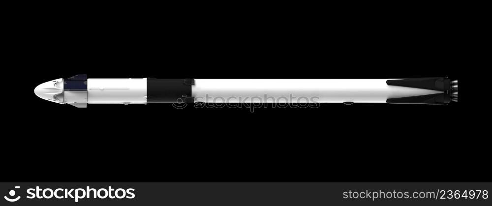 Space Shuttle isolated on black background with clipping path. Elements of this image furnished by NASA.