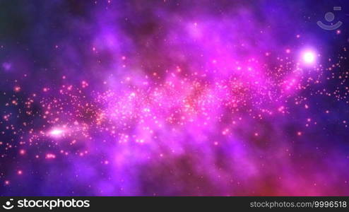 Space Universe With Stars And Galaxies