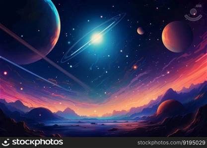 Space wallpaper scifi. Abstract universe. Generate Ai. Space wallpaper scifi. Generate Ai