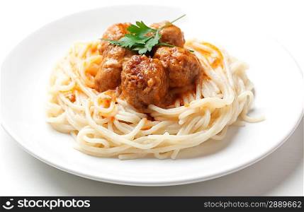 Spagetti and meat balls