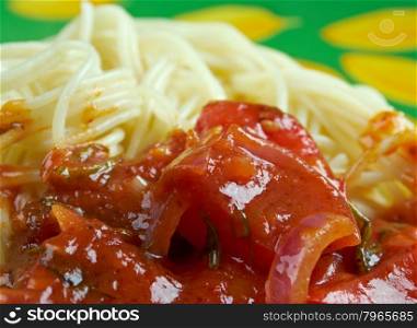 spaghetti alla carrettiera - Sicilian recipe for Italian pasta