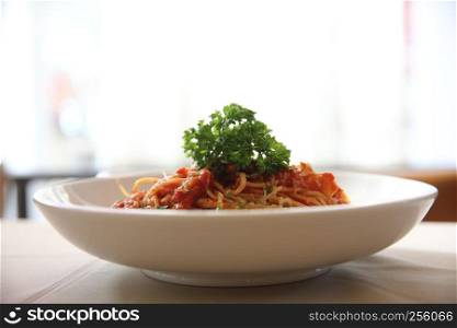 Spaghetti bolognese beef sauce